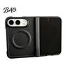 Magnetic Ring Protective Shell Case for IPhone 18, Faux Leather Phone Cover with Hinge Precise Fit Protection, Full Body Shockproof 18 Fold Protection