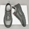 Non-Slip Men Hiking Shoes Outdoor Mens Trail Running Shoes Outdoor Sneakers Breathable Leather Trainers Lace-Up Walking Footwear
