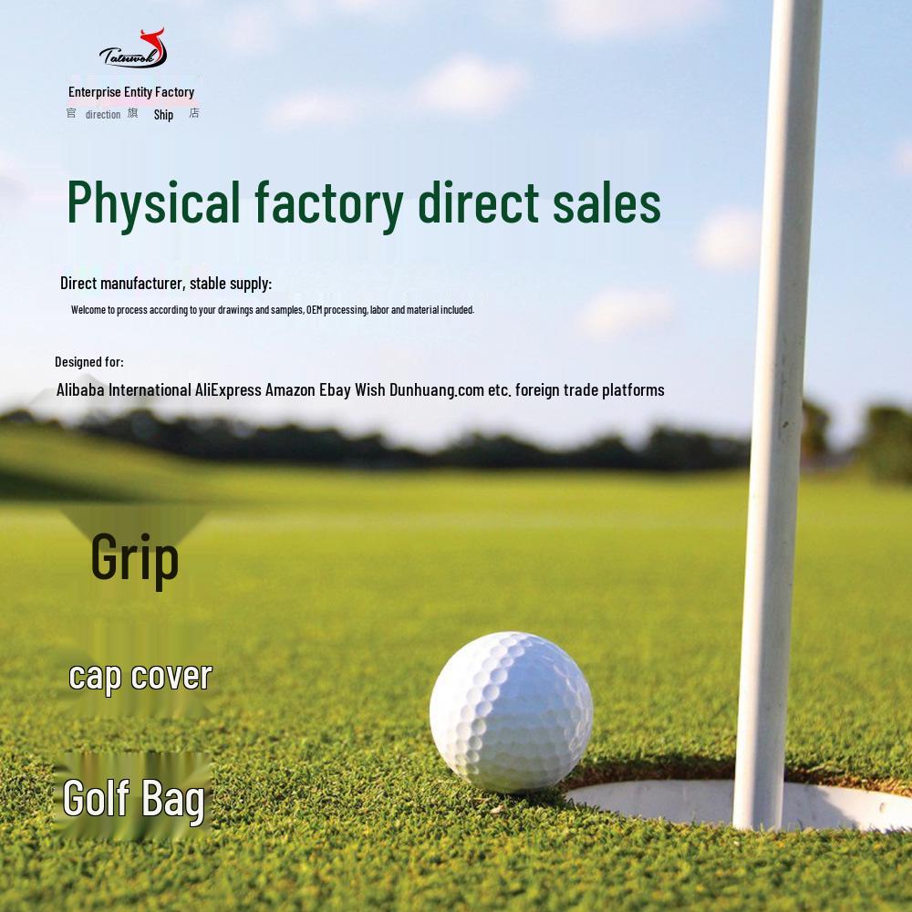 Colorful Embroidered PU Leather Putter Protective Headcover with Magnetic Buckle.