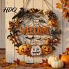 Arte da Parete da Giardino Rustica Cartello per Porta di Halloween per Portico Fantasma Carino Spaventapasseri Gnomo Oggetti Decorativi da Appendere