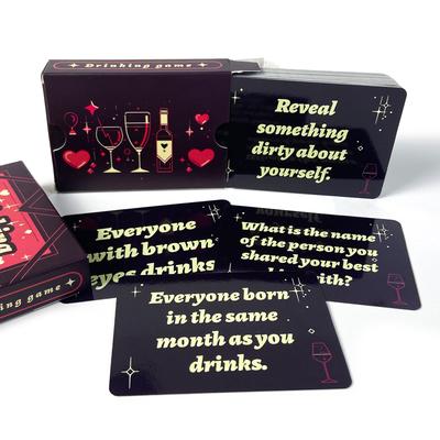 50 cartes de jeu d'échauffement version anglaise pour les réunions d'équipe et les jeux de société de team building pour les amateurs Jeu de société pour fête de rendez-vous