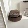 Women S Plush Bucket Hat Warm Windproof Autumn Winter Casual Hat