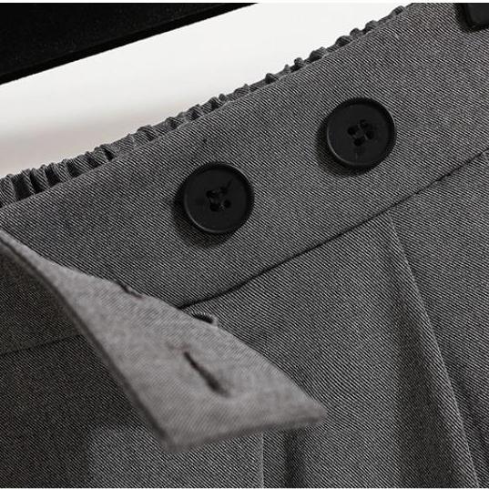 DIMANAF 2024 Plus Größe Frühling Lange Hosen Frauen Taille Vintage Lose Beiläufige Hohe Taille Grundlegende Feste Hosen Harem Hosen 5XL