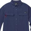 Columbia Solid Logo Embroidered Single-Breasted Outdoor Cool Minimalist Fashion Polo Casual Long Sleeve Shirt Women shirts Navy AR0280-466