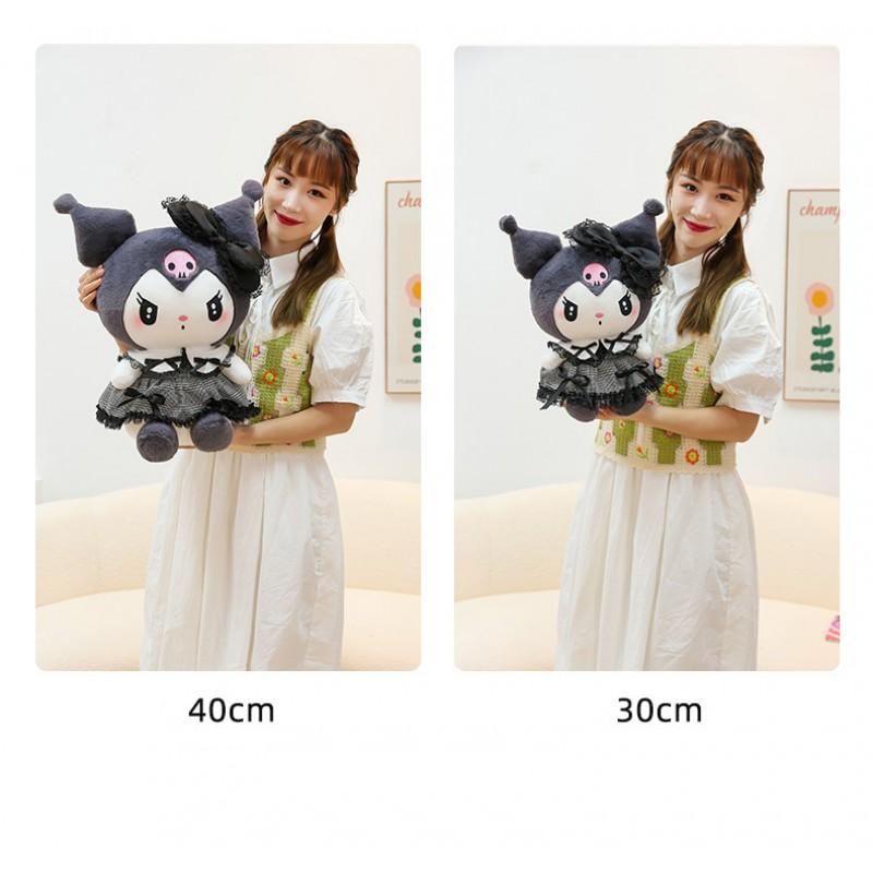 Gothic Kuromi My Melody Plush Doll Soft Stuffed Toy Birthday Gift