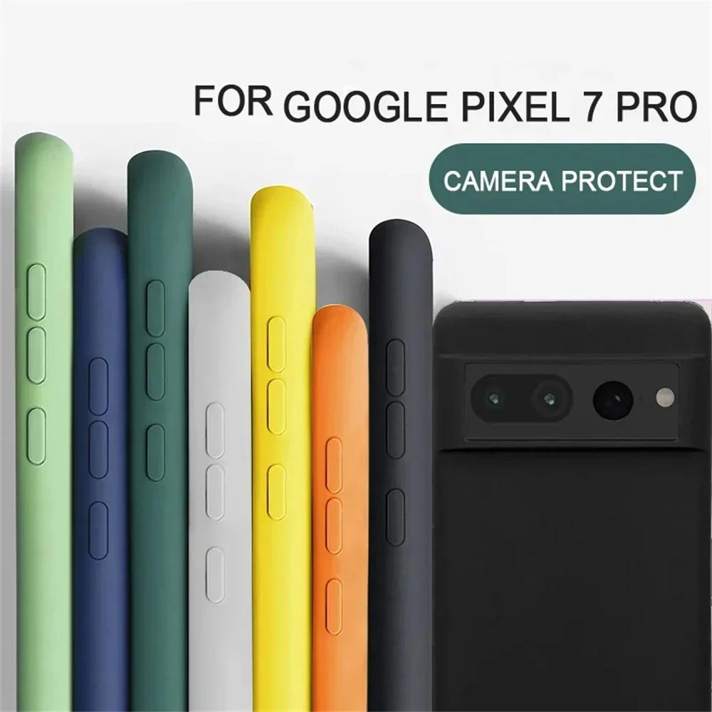 Luxury Liquid Silicone Soft Solid Color For Google Pixel 9 9A Shockproof Cases For Google Pixel 6 7 6A 7A Pixel 8 Pro 7A 7 Cover