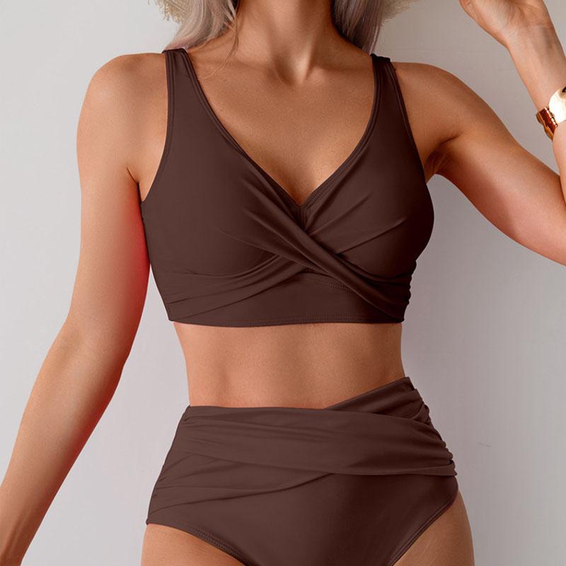 New Women Summer Push Up Swimwear High Waist Bikini Set Bathing Suit Beachwear