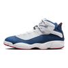 Air Jordan 6 Rings True Blue Erkek Spor Ayakkabı Beyaz Üniversite-Kırmızısı Açık-Çelik-Gri 322992-140