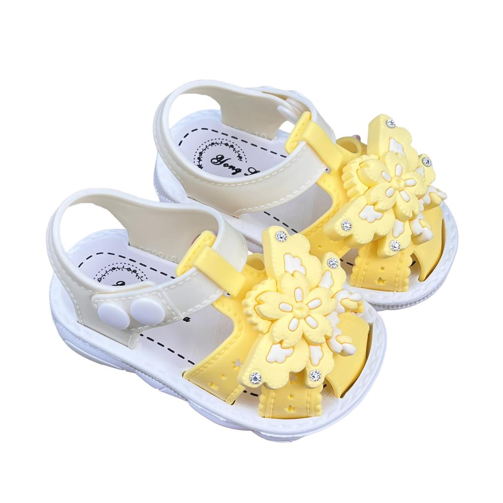 Girls' Summer Sandals for Toddlers, Soft-Soled Baby Shoes for First Walkers, Closed-Toe Shoes Directly Supplied