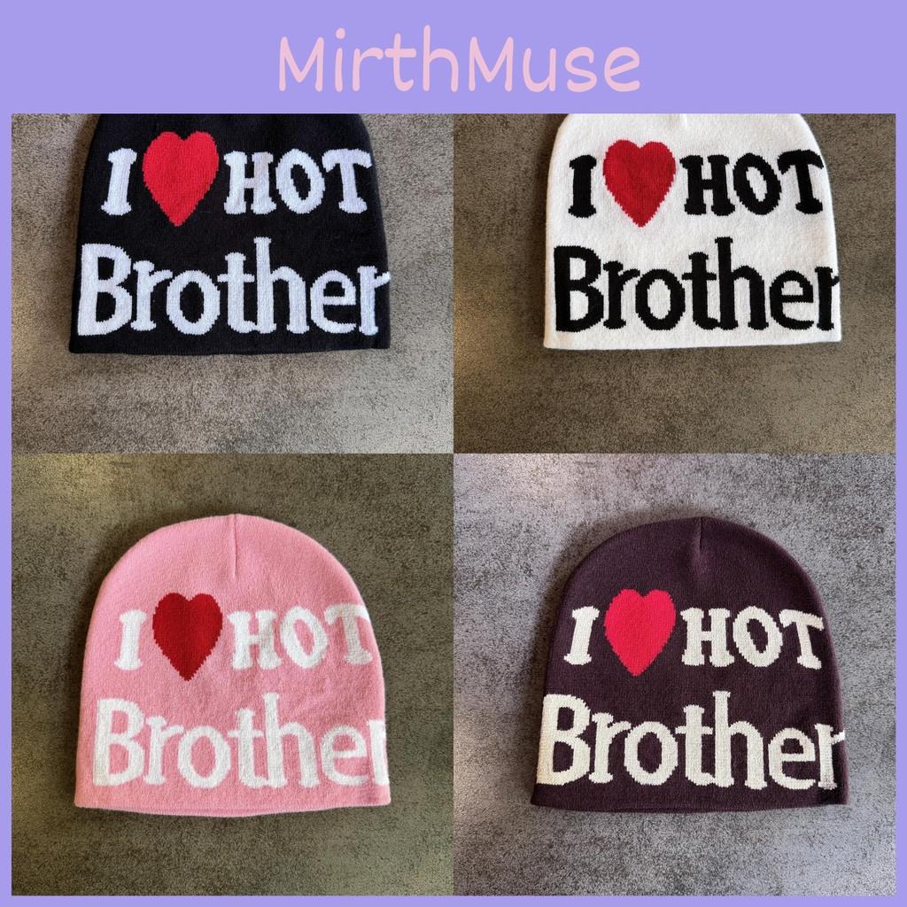 Letter Fashion Heart Pattern Neutral Warm Knitted Hat For Autumn And Winter