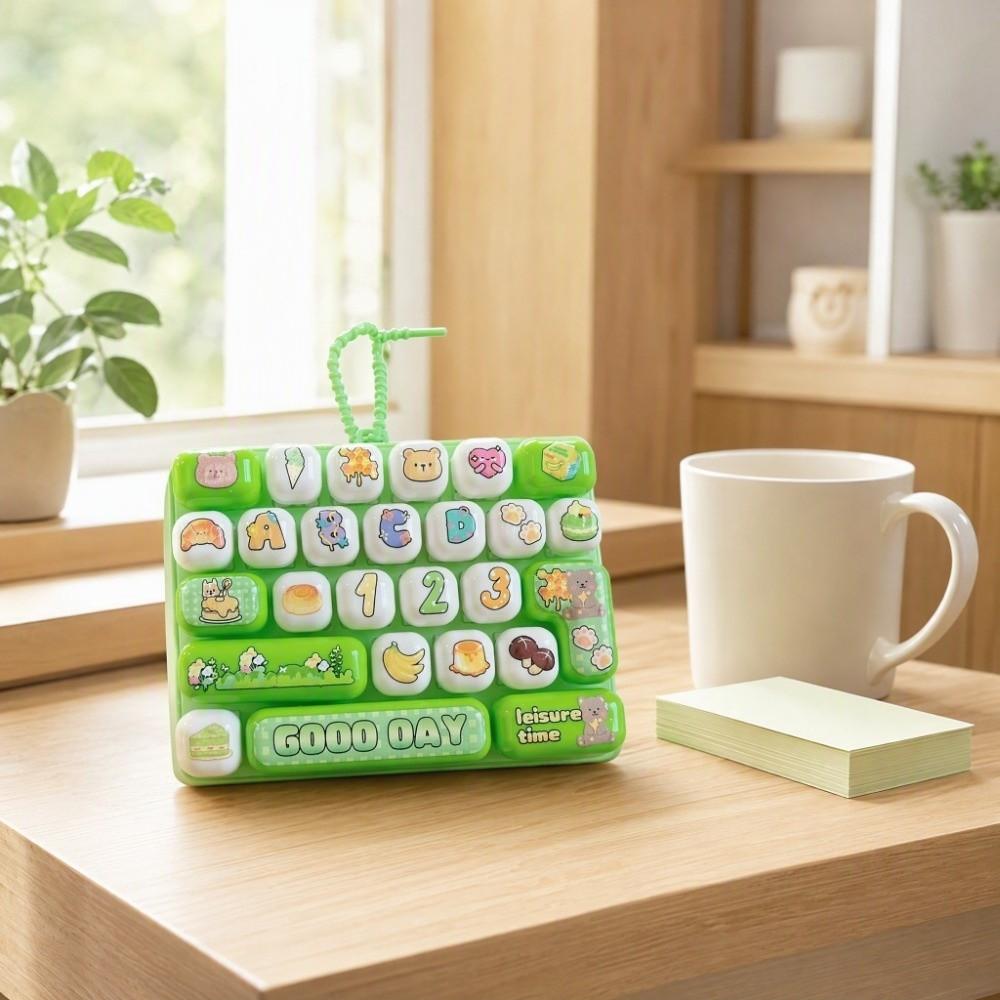 26 Key Mini Keyboard Pendant Cute Cartoon Design Keyboard Keychain Accessories Gift