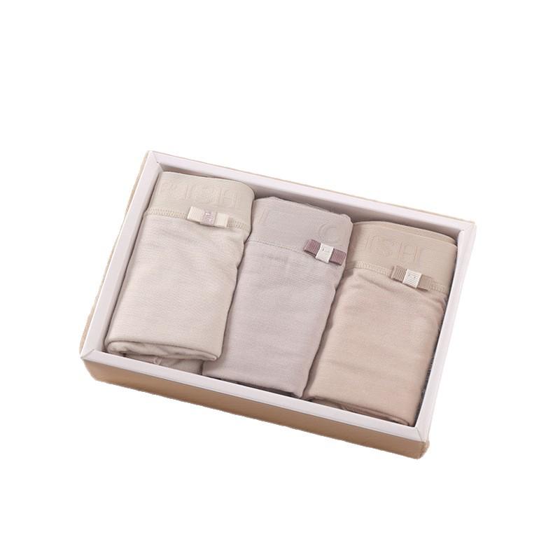 Four Seasons Women's Pure Hemp High-Waist Shorts - Light & Fresh Color Series (3-Piece Set) FSY51453