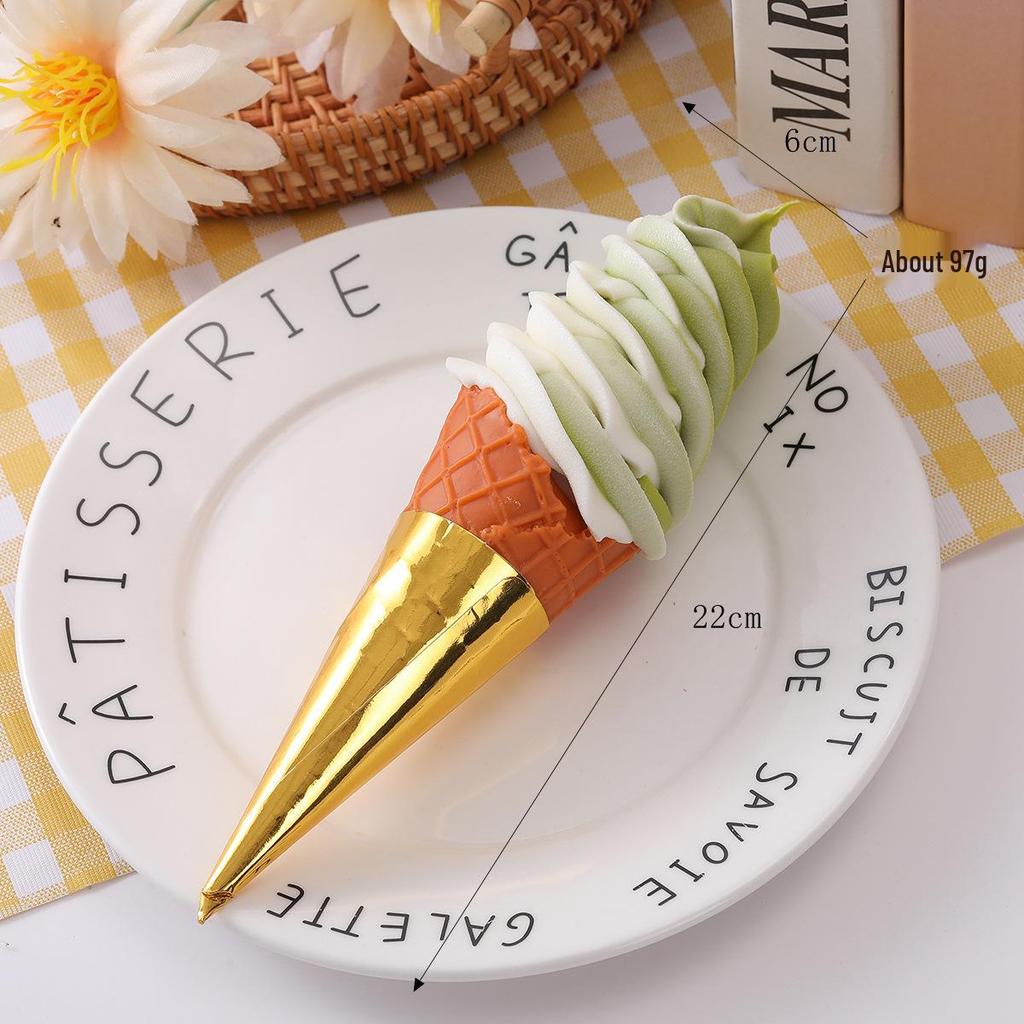 Simulated Ice Cream Dessert Cones & Cold Drink Models for Display & Photography