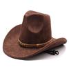 Cowboy Hat With Chain And Starry Sky Compass For Western Style Men And Women