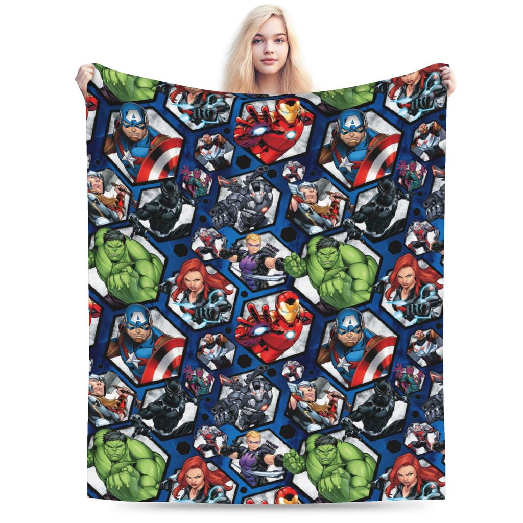 Avengers  Blankets Fleece  Winter   Multifunction Super Soft Throw Blankets for Bed Bedroom Rug Piece