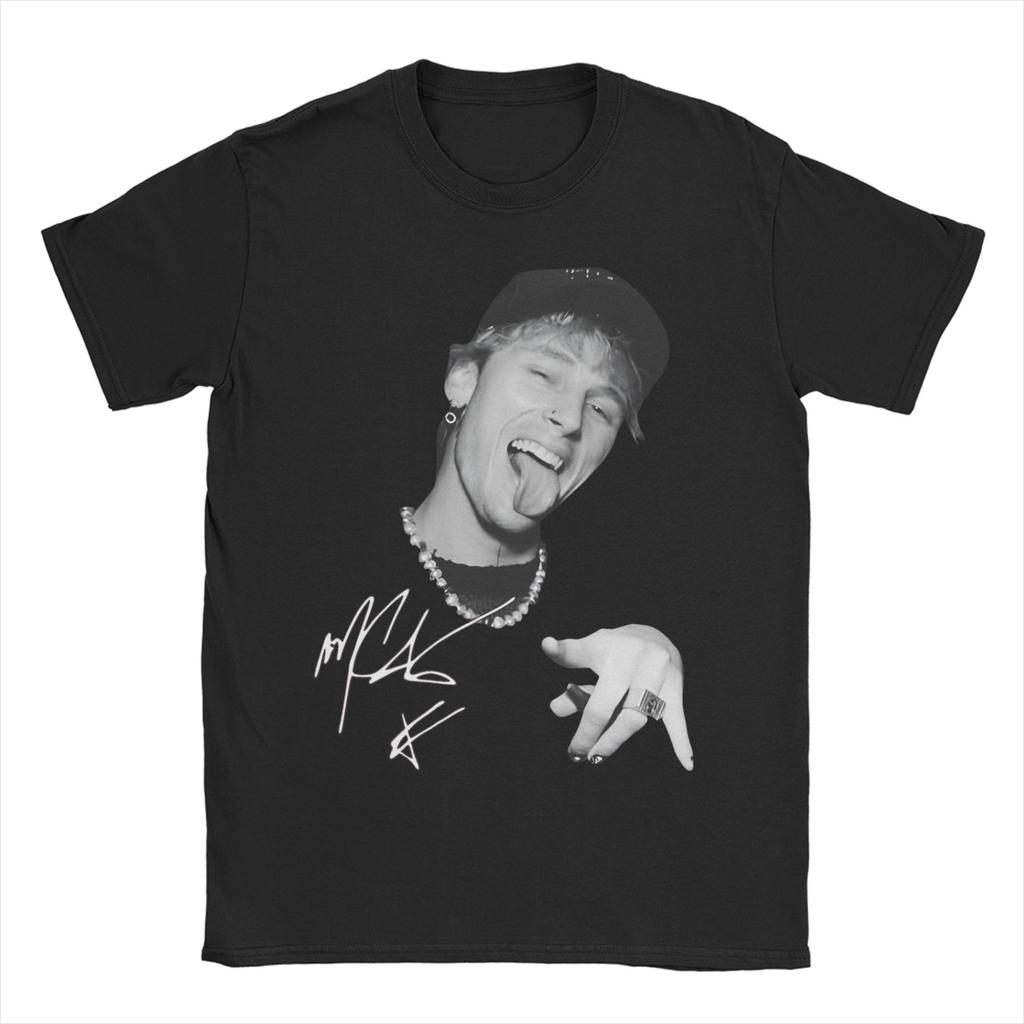 Unisex Women MGK Lost Americana Tour Rock T Shirts Pure Cotton Tops Hipster Short Sleeve O Neck Tees Birthday Gift T-Shirt