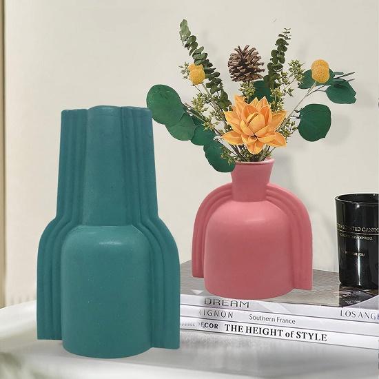 Okřídlené keramické vázy na květiny | pro domácí dekoraci (Balení po 2 | Vícebarevné)