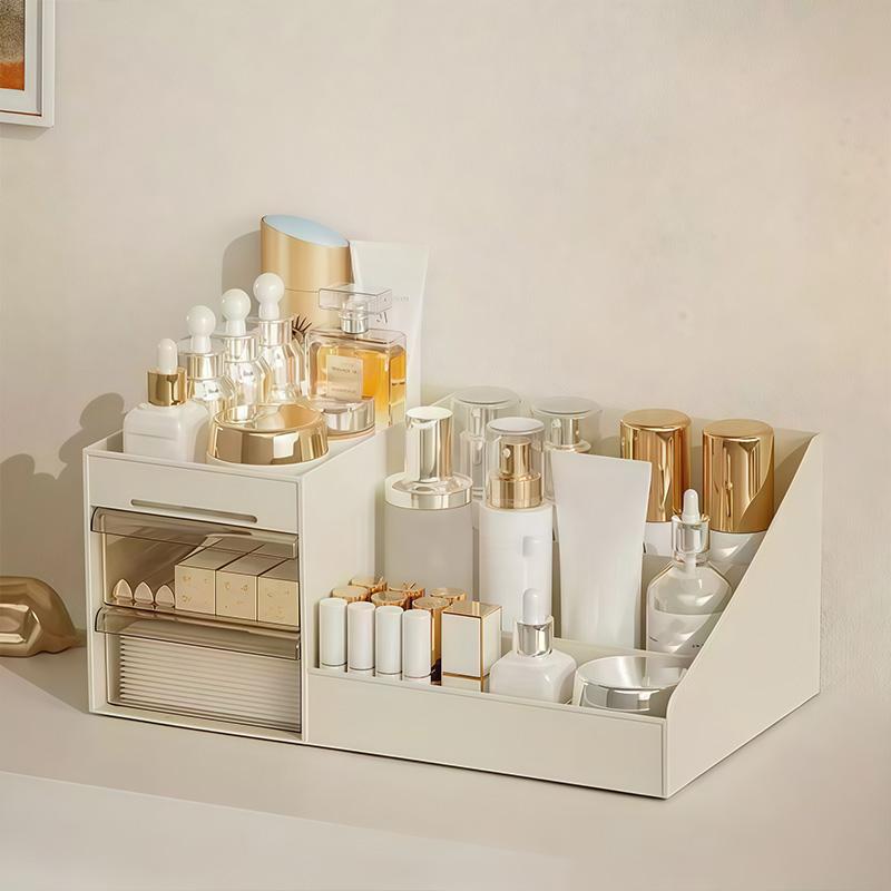 Cosmetics Storage Box for Men Women Perfume Cologne Countertop Organizer Essentials Gifts Valentines Day Gifts Bedroom Storage