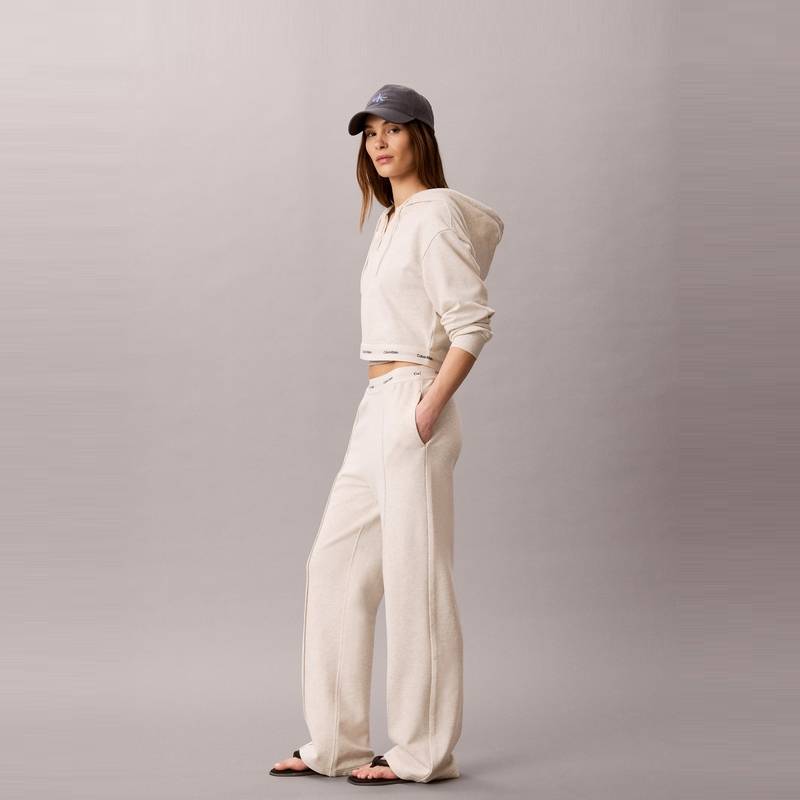 Calvin Klein Sporty Loose Fit Cotton Knit Wide Leg Pants Women bottoms 47G253G