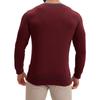 Men's V-neck long-sleeved T-shirt Casual men's base layer top T-shirt and sweatshirt