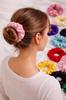 Jedwabna gumka do włosów scrunchie mulberry 6A różowa S premium 2cm
