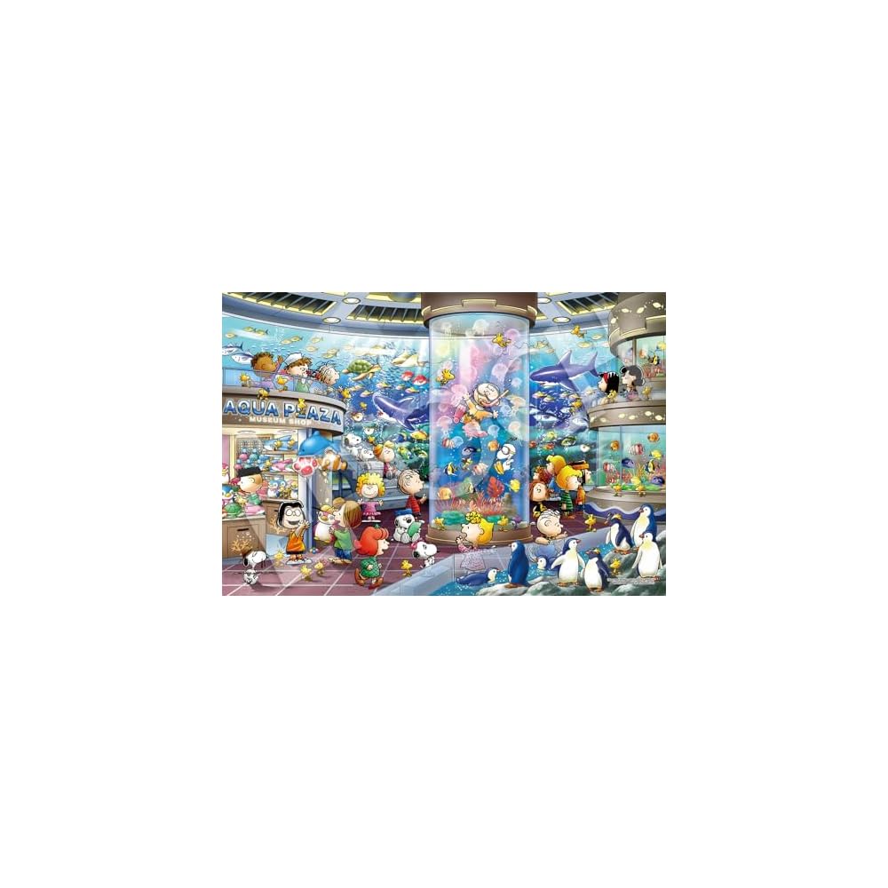 EPOCH Super Small Piece Puzzle Peanuts Snoopy Aquarium 26x38cm with Glue and Spatula