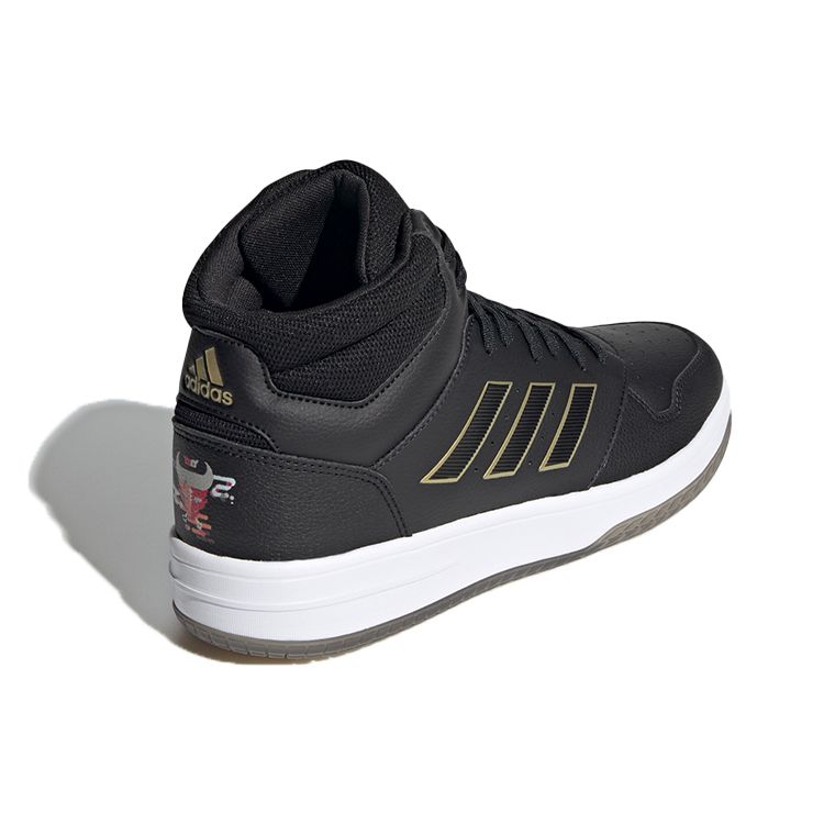 Adidas Neo Gametalker Synthetic Leather Casual Versatile Shock Absorption Non-Slip Wear-Resistant Mid-Top Retro Basketball Shoes Men Sneakers FZ3677