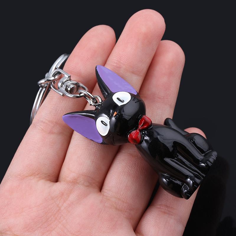 Anime Cute Black Cat Keychain Cartoon Cosplay Home delivery Props Pendant Keyring Wen Women Backpack Jewelry Accessories Gift