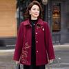 Women's Thickened Faux Mink Wool Coat for Middle-Aged and Elderly