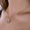 Swarovski Magnetic Colorful Design Mixed Layer Necklace Women Necklace Gold 5416786