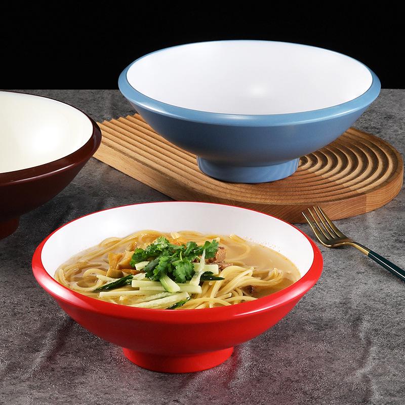 Melamine Noodle Bowl for Noodle Restaurants: Ideal for Luosifen, Malatang, Rice Noodles, and Chongqing Xiaomian