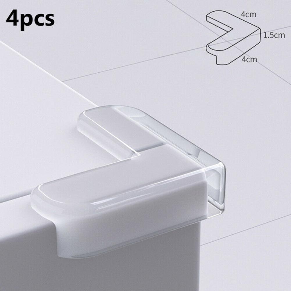 4pcs Baby Safety Table Corner Protector Furniture Edge Protection Cover Transparent Children Anti Collision Edge Guards
