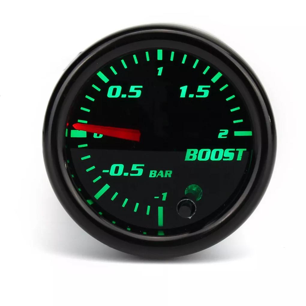 Universal 7 LED Colors Display Car Turbo Boost Gauge Vacuum Pressure Meter -1~2 Bar 12V Auto Mechanical Boost Meter 2'' 52mm