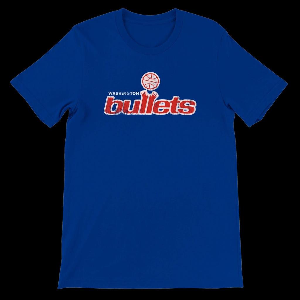 Maglietta Washington Bullets - Maglietta Vintage Squadra di Pallacanestro Maglietta Retro