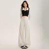 American Retro High-Rise Scimitar Jeans - Women's Autumn Wide-Leg Slimming Pants