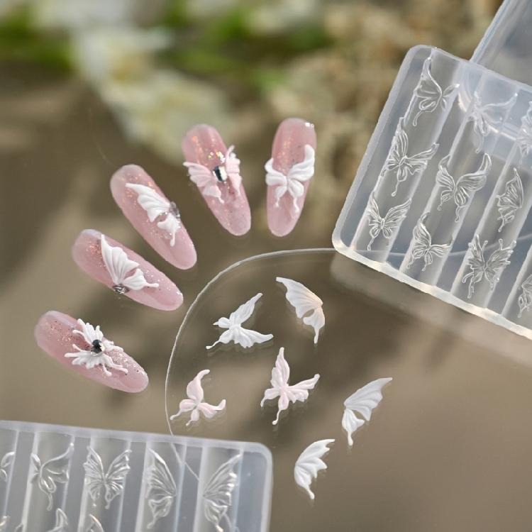 Reusable 3D Sculpting Silicone Mould High Elastics Tool For Creative Nail Art Designs And Craft Decorations