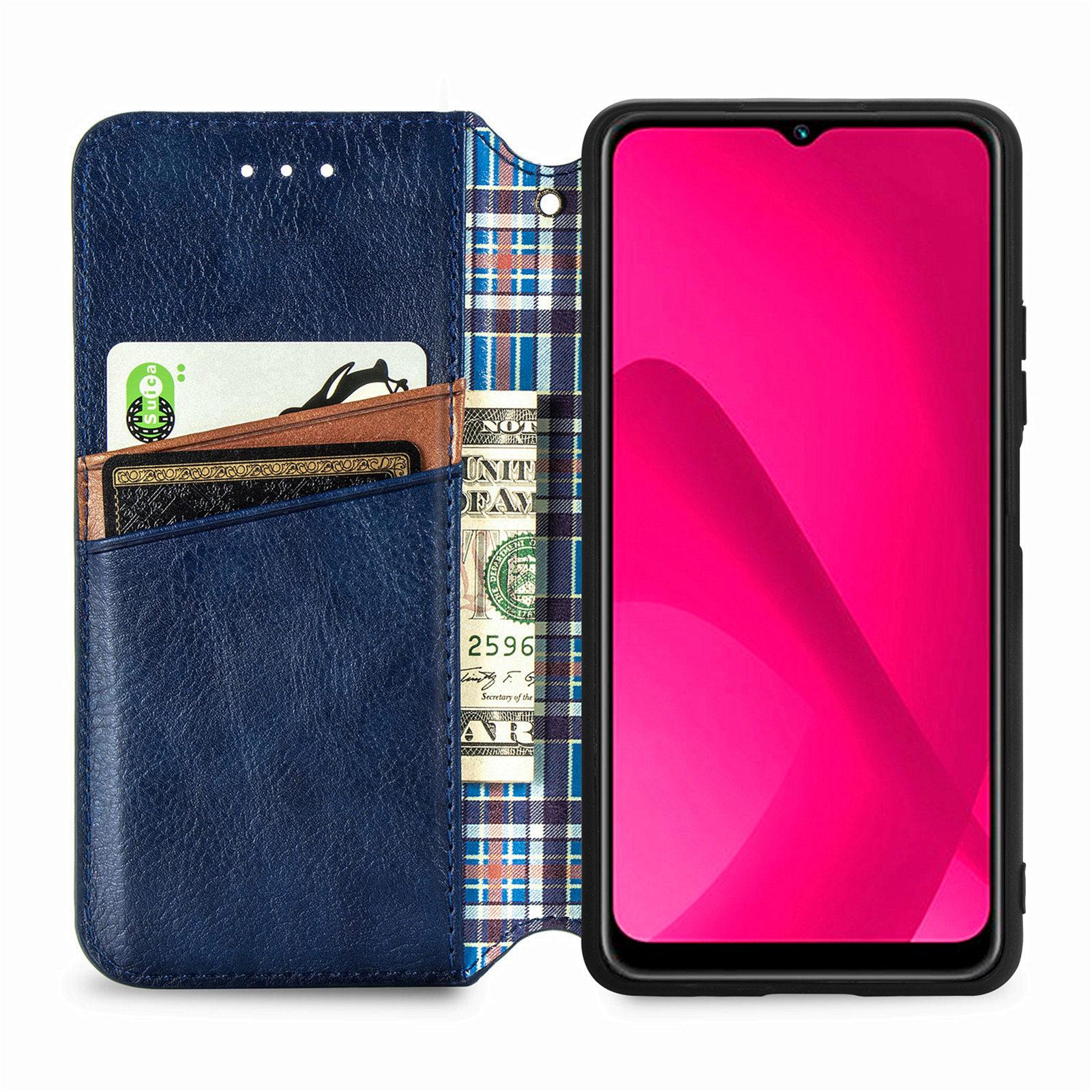 

Rhombus Imprint for Xiaomi Redmi 14C 4G/14R 5G/Poco C75 4G Case PU Leather Wallet Phone Cover Green