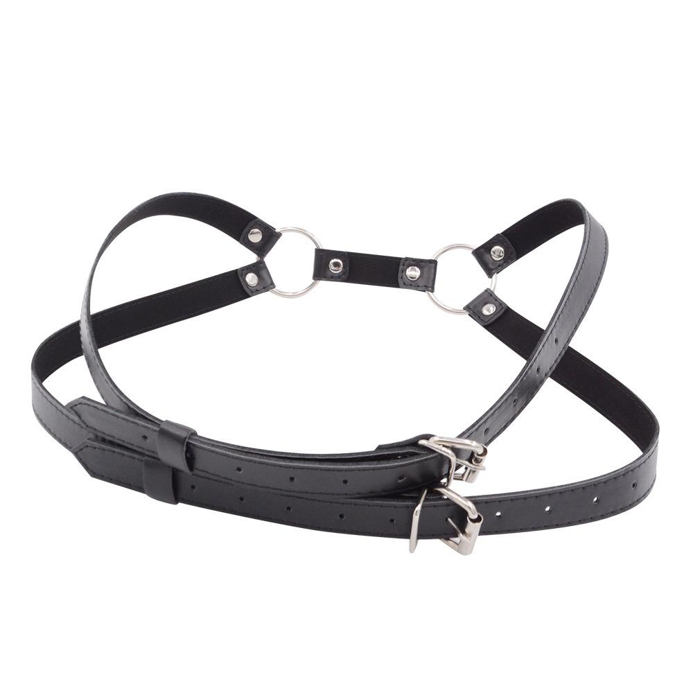 Men's PU Leather Clothes for Binding Wear Sex Clothing Nightclub Stage Performance Props Adult Sex Product