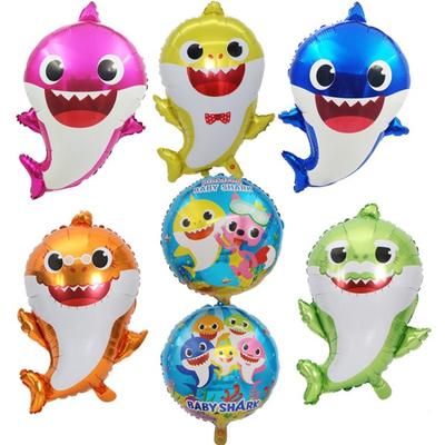 Shark Baby Aluminum Film Balloon Marine Theme Park Layout Birthday Party Decoration Cartoon Balloon