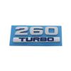 3D Premium TURBO 260 TURBO for Car Fender Trunk Rear Bonnet Decal Emblem Badge Sticker Accessories