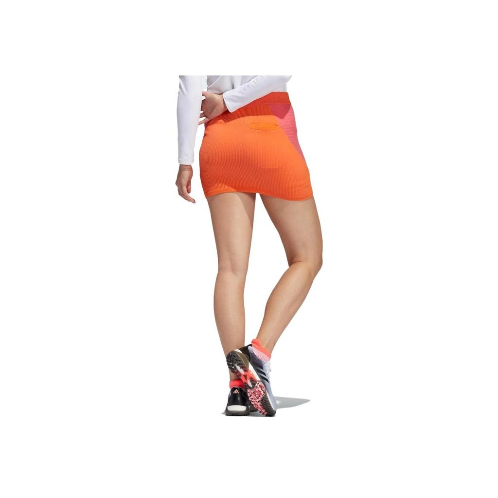Adidas Color Block Mesh Texture Casual Skirt Women Skirts Red FS6494