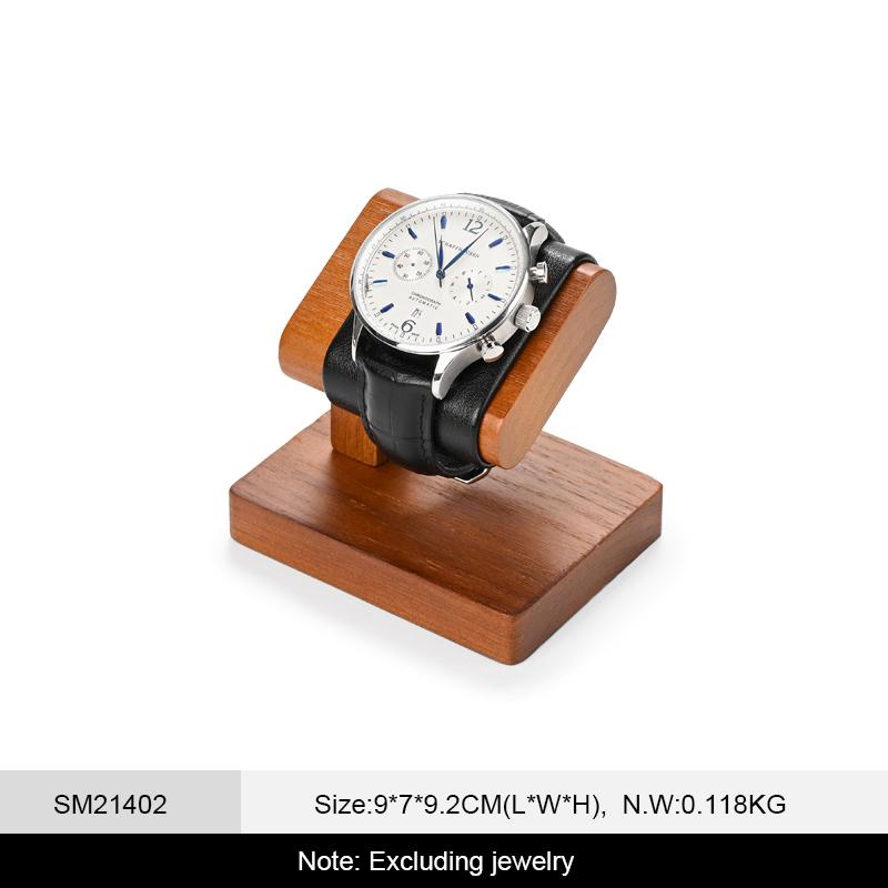 Solid Wood Watches Display Stands Base Watch Necklace Bracelet Organizer Rack Bangle Scrunchie Headband Showcase Stands