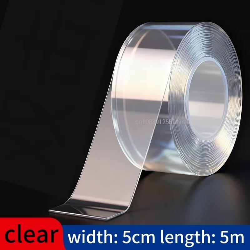 Double-sided Adhesive Nano Tape Transparent Reusable Waterproof Extra Strong Sticky Strip Heavy-duty Two Side Tapes