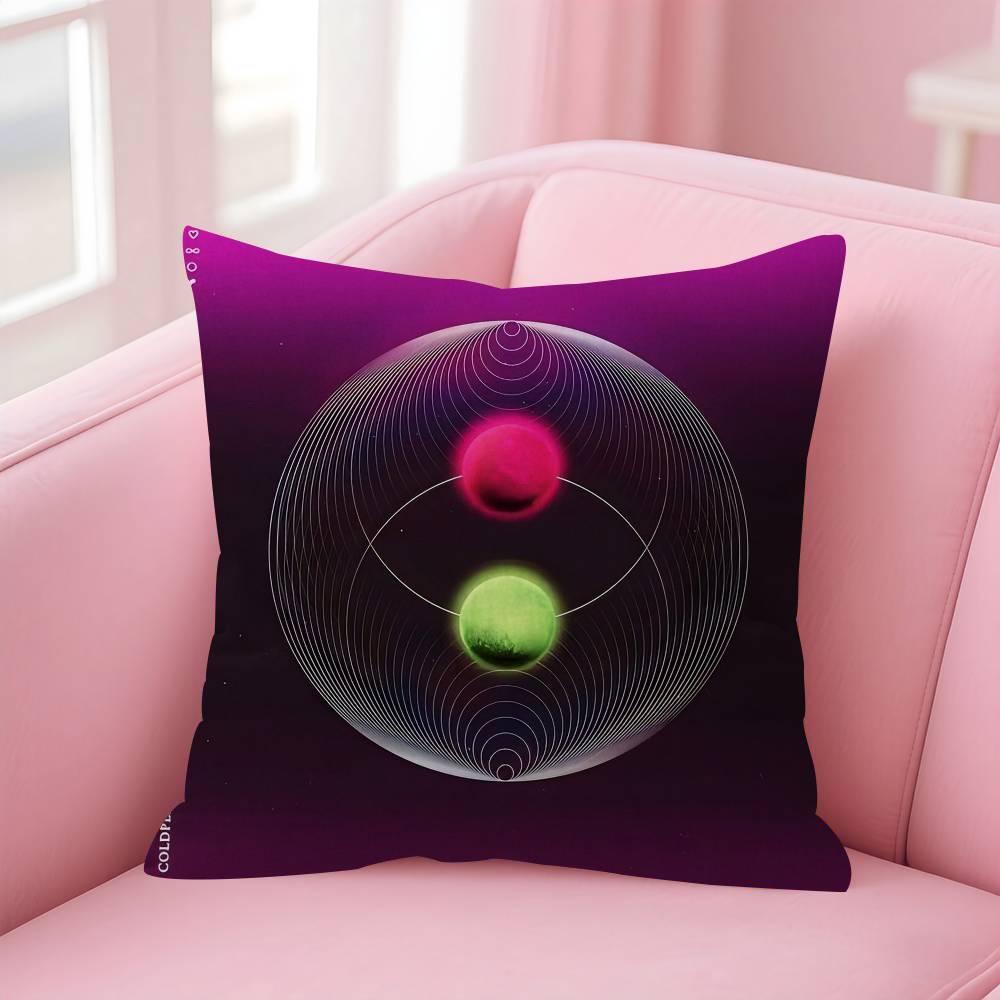 Band CColdplay Moon Music Maple Design Cushion Cover Happy Autumn Harvest decor Holiday Decorati Pillow Cover