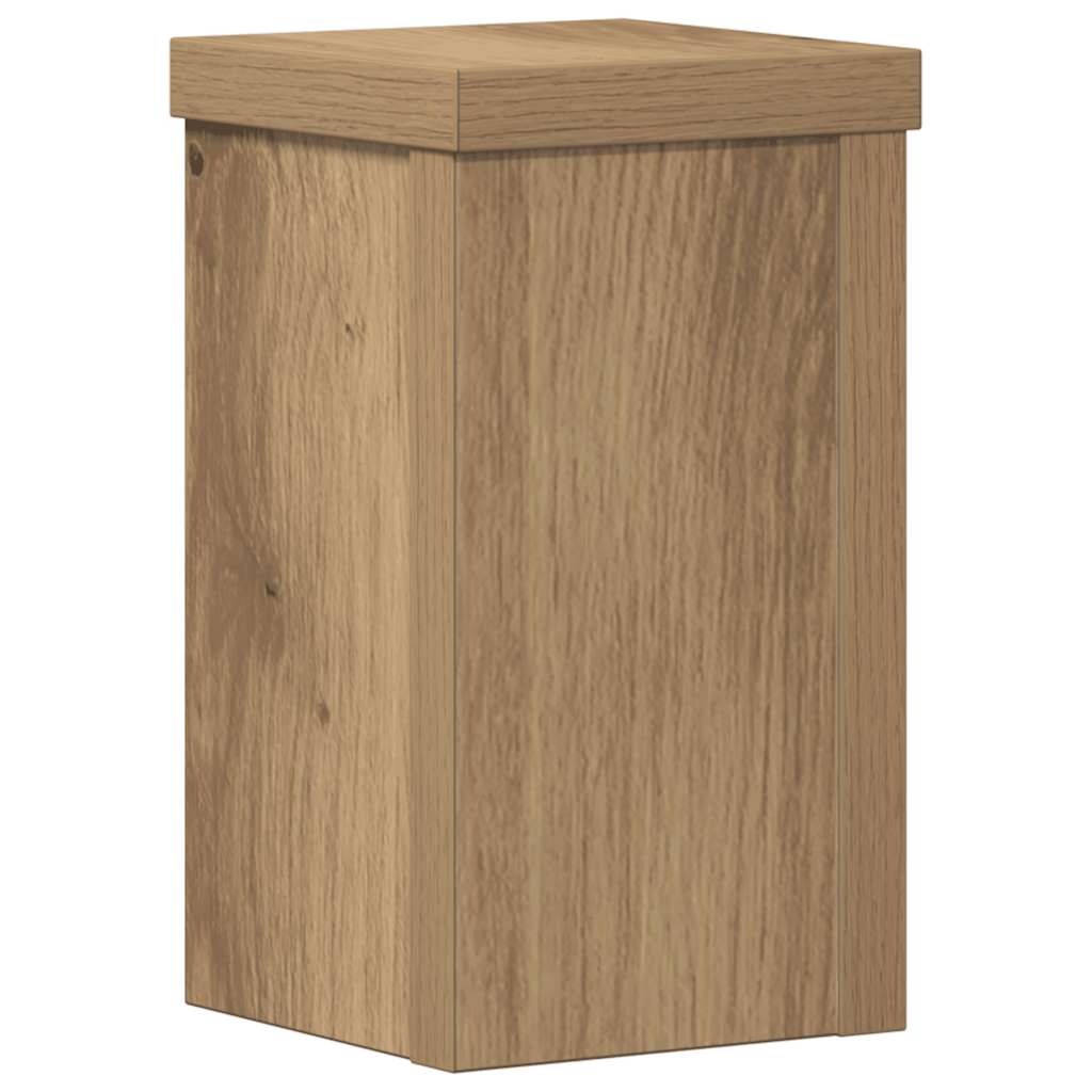 Plant Stand 2 pcs Artisan Oak 10 x 10 x 18 cm engineered wood