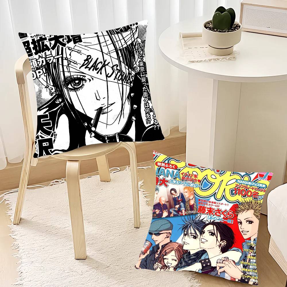 Anime NANA Pillow Case Square Pillow Bedroom Sofa Leisure Comfort Cushion Car Home Decoration