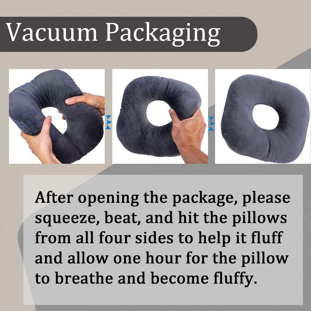 Cotton Filling Ear Piercing Pillow Breathable Portable Pillow with Ear Hole Ergonomic Comfortable Earring Pillow