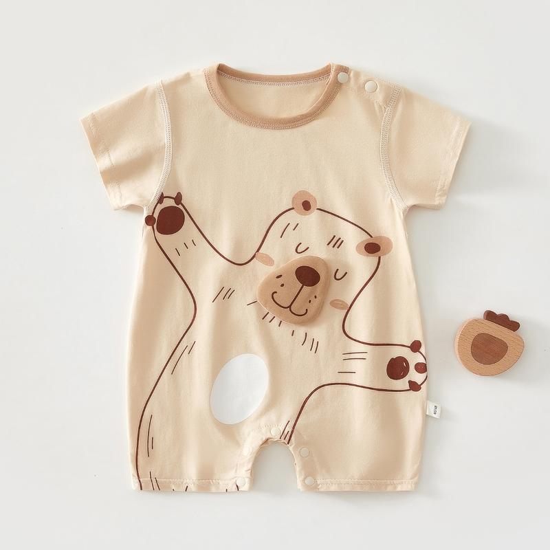 

Летняя детская одежда из мультфильмов, комбинезон с коротким рукавом, одежда для альпинизма, комбинезон для новорожденных, комбинезон для малышей, девочек и мальчиков 100