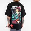 Demon Slayer Anime Manga T-Shirt Tee Short Sleeve Costumes Polyester Unisex Black