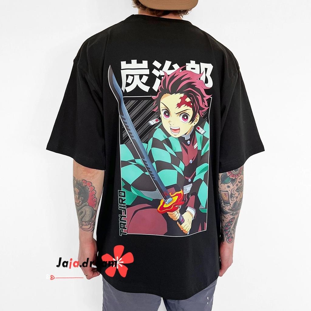 Demon Slayer Anime Manga T-Shirt Tee Short Sleeve Costumes Polyester Unisex Black